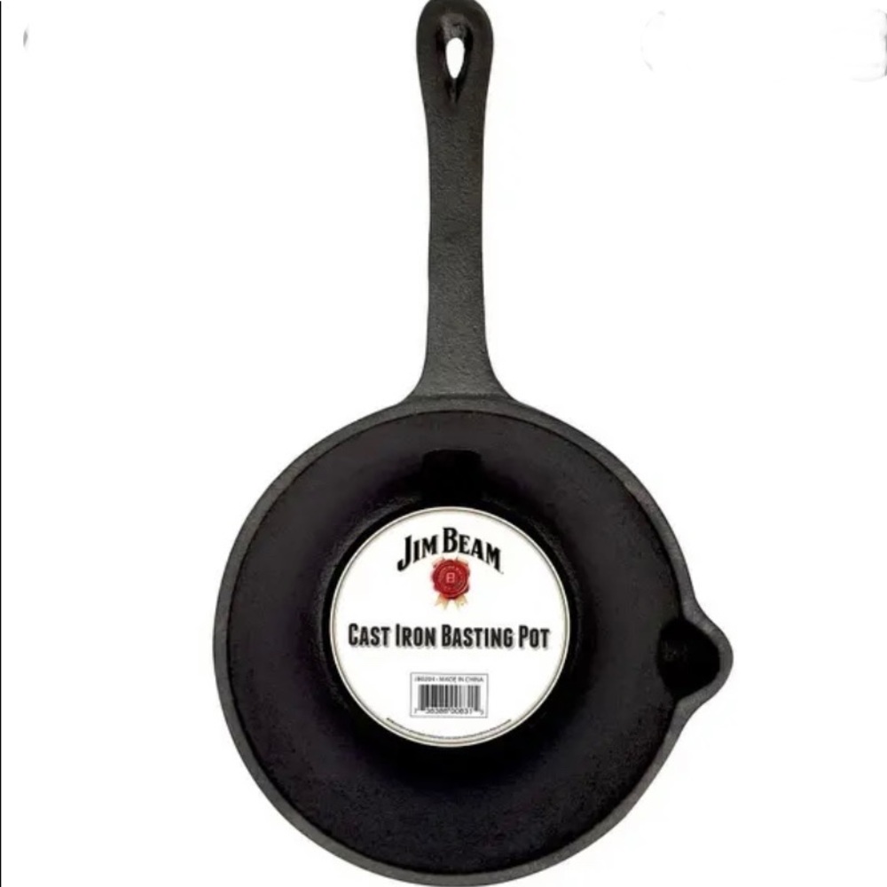 Jim Beam Pre-Seasoned Cast Iron Basting Pot